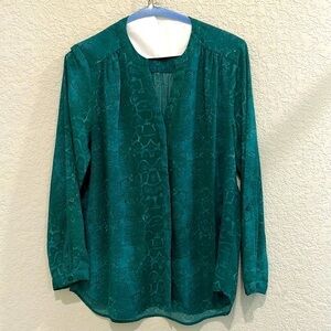 Rachel Zoe snake design blouse size XL